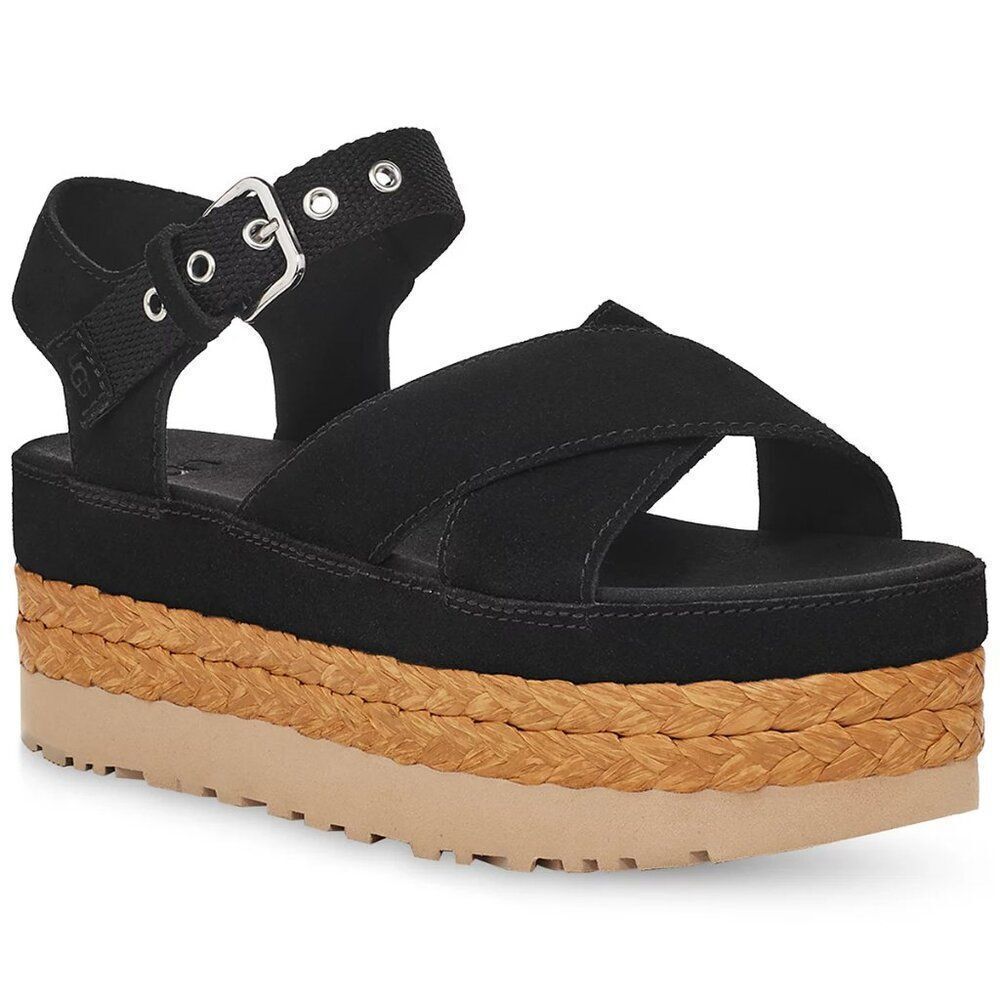 UGG® Women's Aubrey Buckled Strappy Platform Sandals, Size 9.5